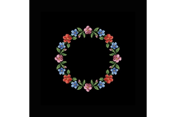 Дизайн (схема для вишивання) "Wreath of flowers (Вінок з квітів)" EP015